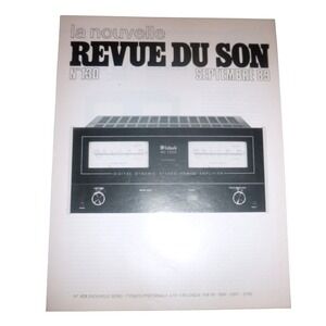 La Nouvelle Revue Du Son N130 Sept 1989‎ McIntosh MC 7200 Review French Magazine